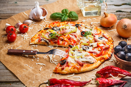Fresh italian pizza stock photo containing pizza and slice preview 6