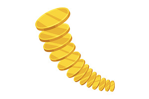 Cartoon money, coins icon, a Finance Illustration by Things for designers
