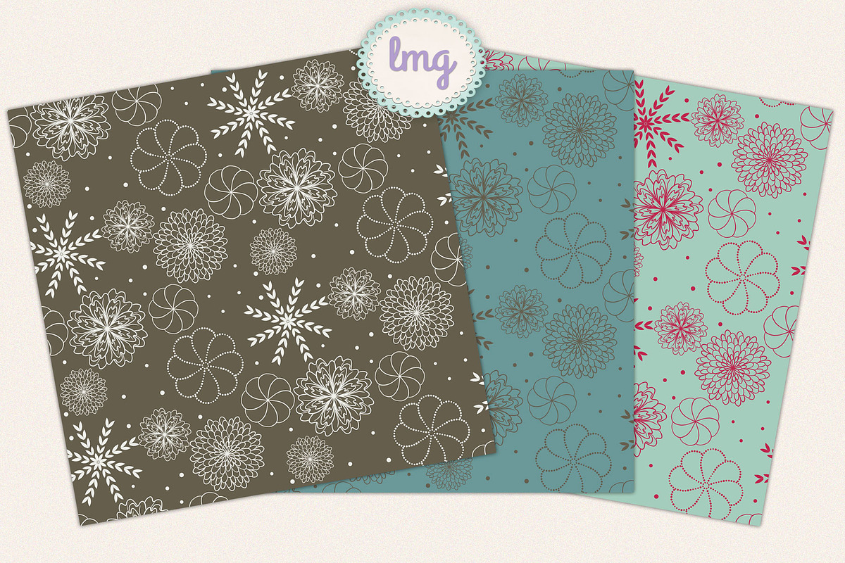 Floral Seamless Pattern, a Pattern Graphic by Lavender Mint Graphics (Photo 2 of 3)