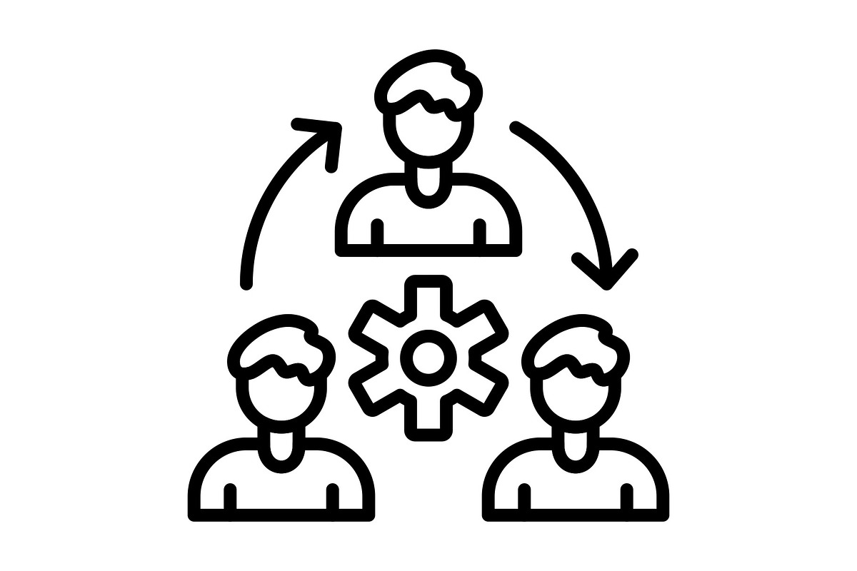 Organization Line Icon, an Icon by Pexelpy