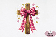 Preppy Jesus Valentine Cross Png, an Illustration by Daily.Designs (Thumbnail 1 of 5)
