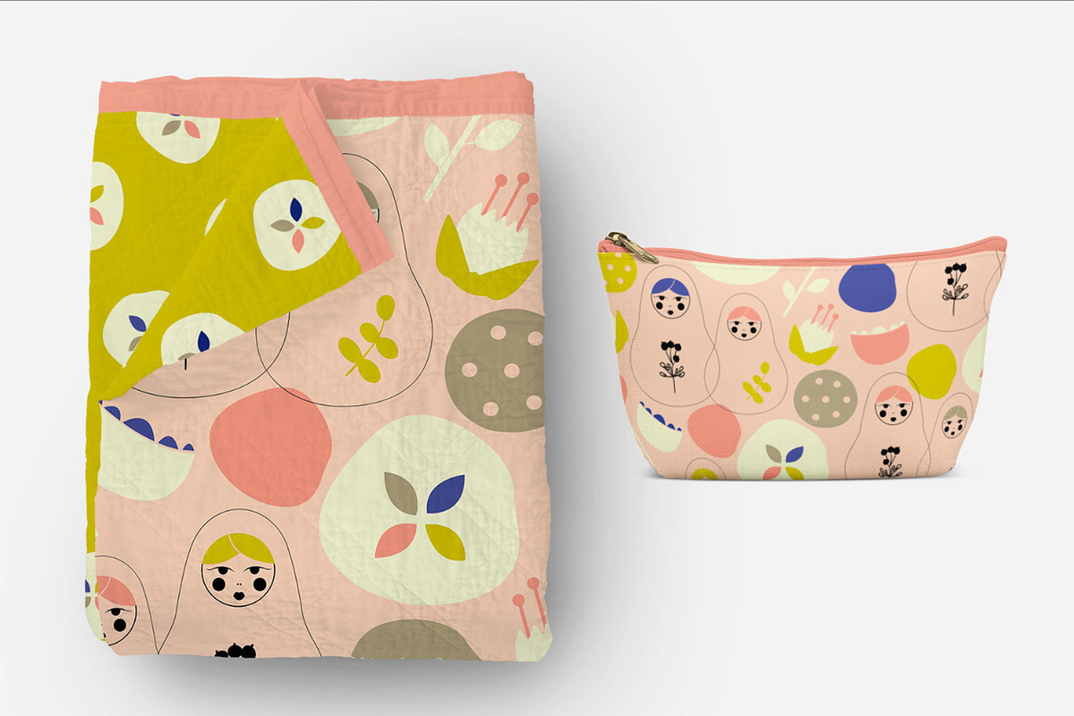 Matryoshka Dolls Pattern, a Pattern Graphic by bron.alexander (Photo 4 of 5)
