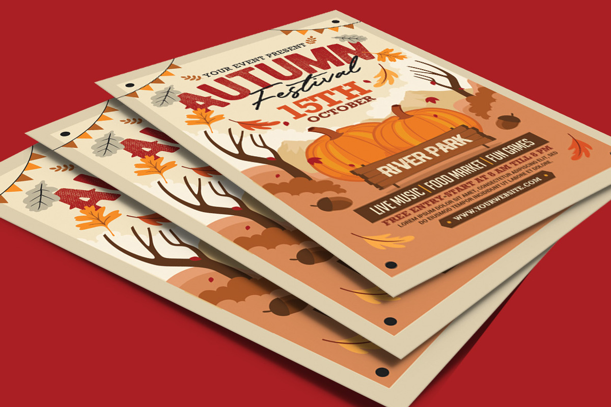 Autumn Fall Festival Flyer, a Flyer Template by Muhamad Iqbal hidayat (Photo 4 of 4)