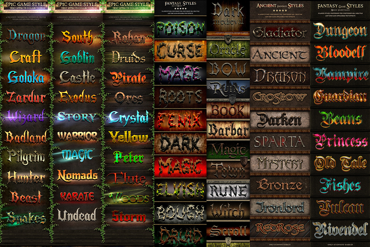 Action Sci-Fi Fantasy Text Effects, a Layer Style Add-On by pixelsao (Photo 7 of 11)