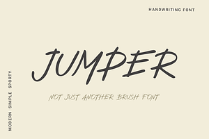 Jumper | Modern Brush Font