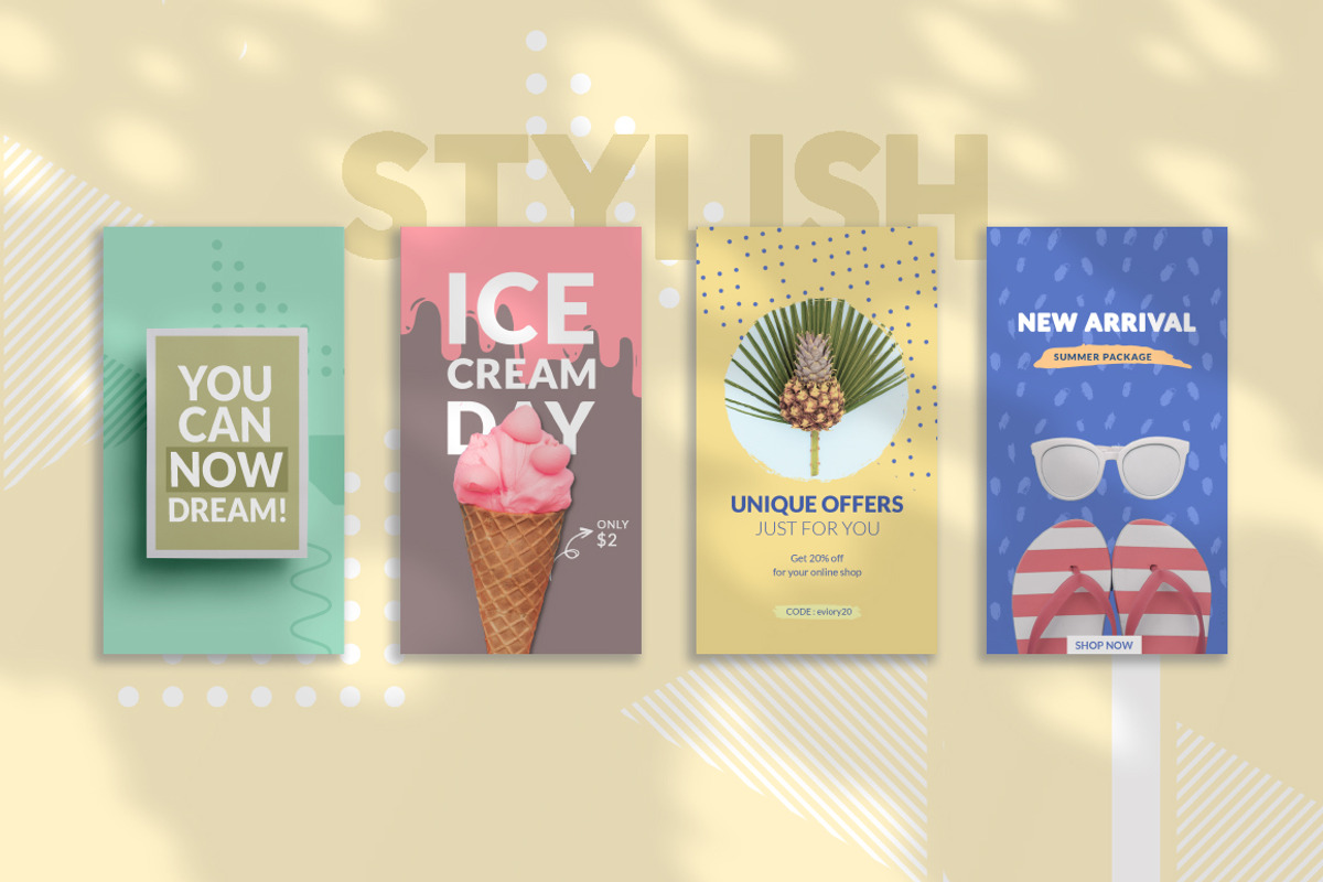 CANVA Colorful Social Media Pack, a Social Media Template by Eviory (Photo 3 of 14)