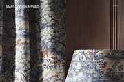 Curtain and Table Lamp Scene Mockup, a Household Mockup by creatsy5 (Thumbnail 4 of 6)