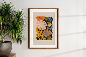 Modern Botanical Flower Art Print