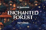 10 Enchanted Forest Patterns, a Pattern Graphic by Motifs (Thumbnail 1 of 11)