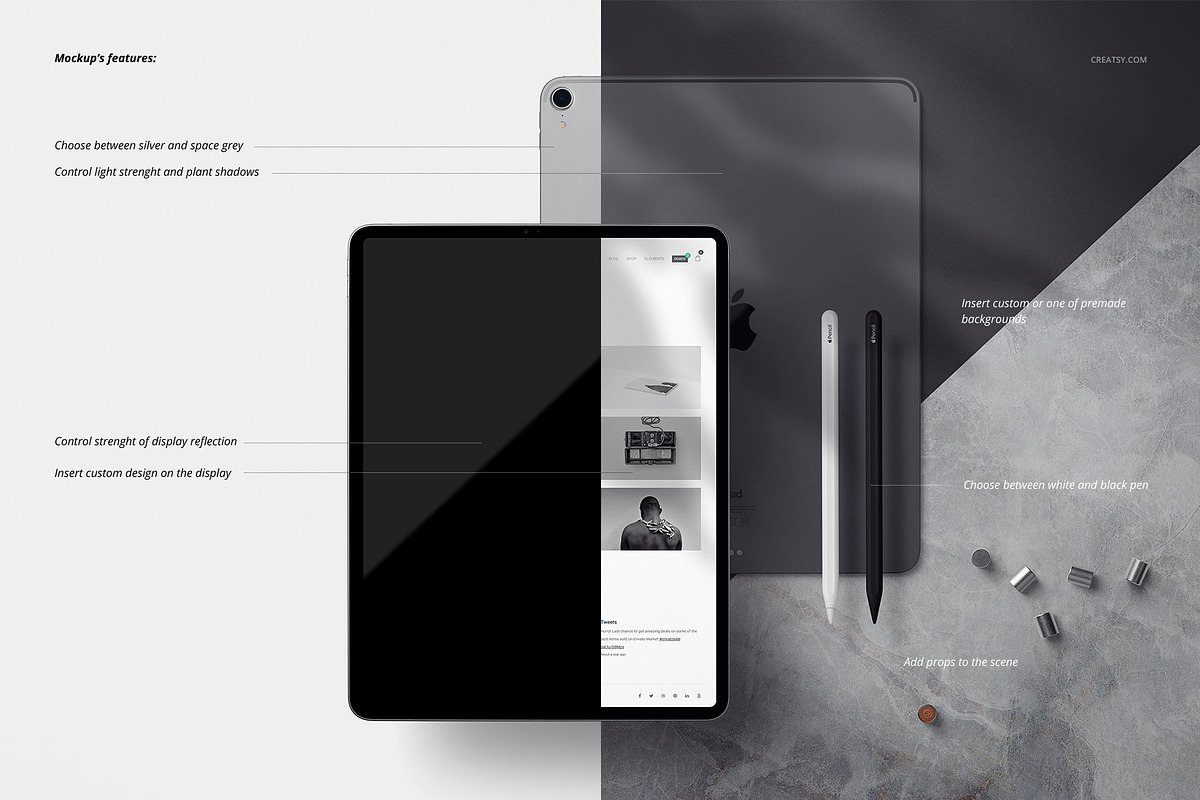 iPad Pro Mockup Set, an iPad Mockup by creatsy5 (Photo 6 of 18)