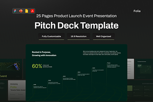 Product Launch Event Presentation, a Presentation Template by pickolabstudio