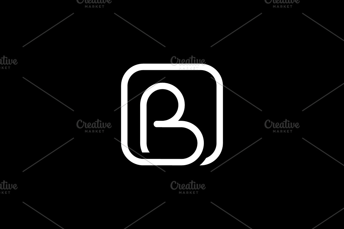 Letter B in Square logo, a Branding & Logo Template by kurostd