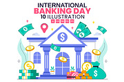 10 International Banking Day, a Finance Illustration by denayunebgt (Thumbnail 1 of 4)