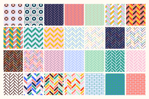 Colorful Herringbone Patterns