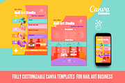 Nail Studio Marketing Templates, a Marketing Template by PaolaroiDesign (Thumbnail 3 of 7)
