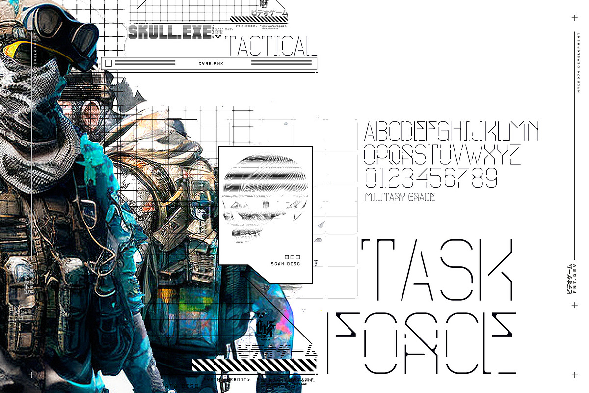 Task Force, a Sans Serif Font by Hydro74 (Photo 2 of 4)