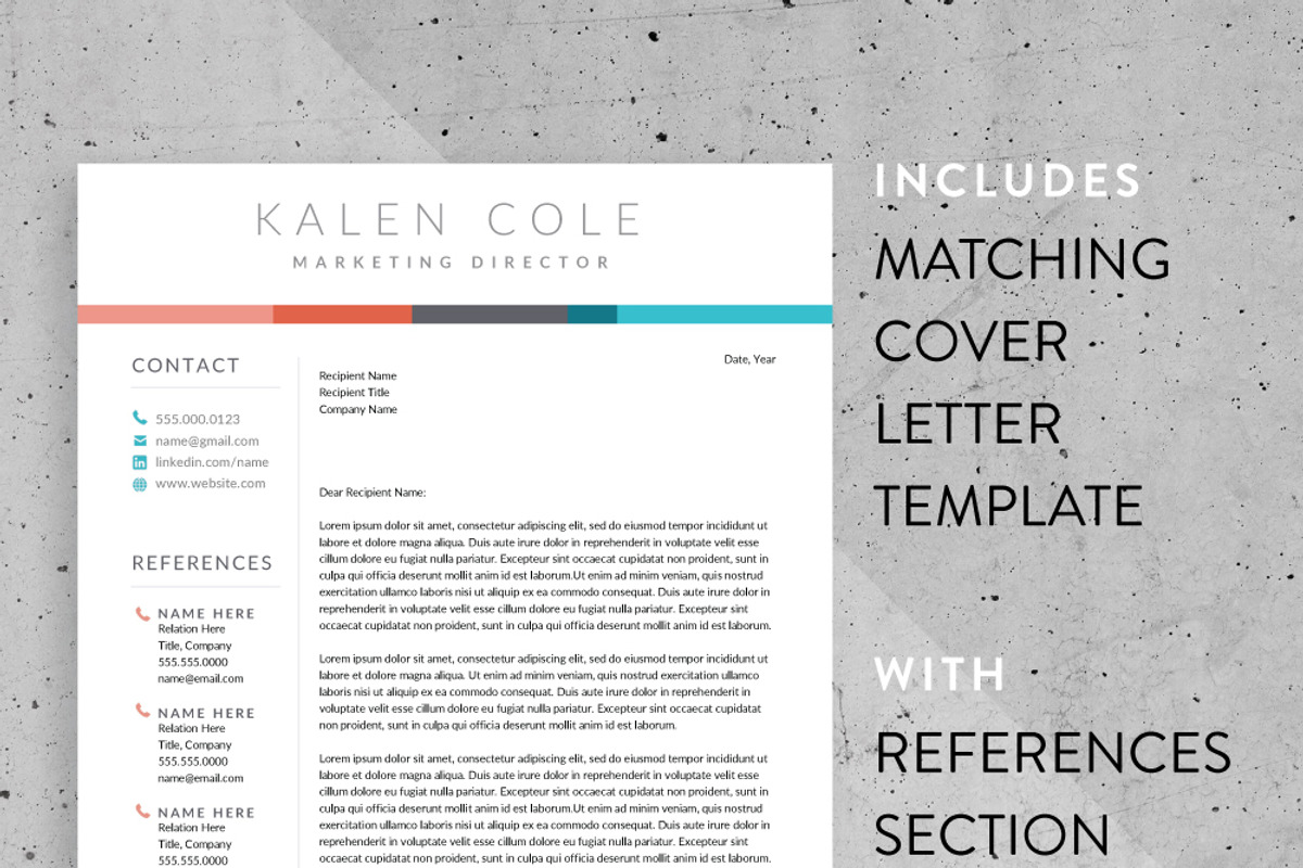 Modern Resume Template for Word, a Resume Template by SharpResumeFoundry (Photo 2 of 6)