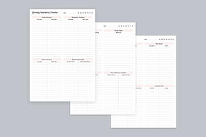 Meal Planning Pages Set V-20