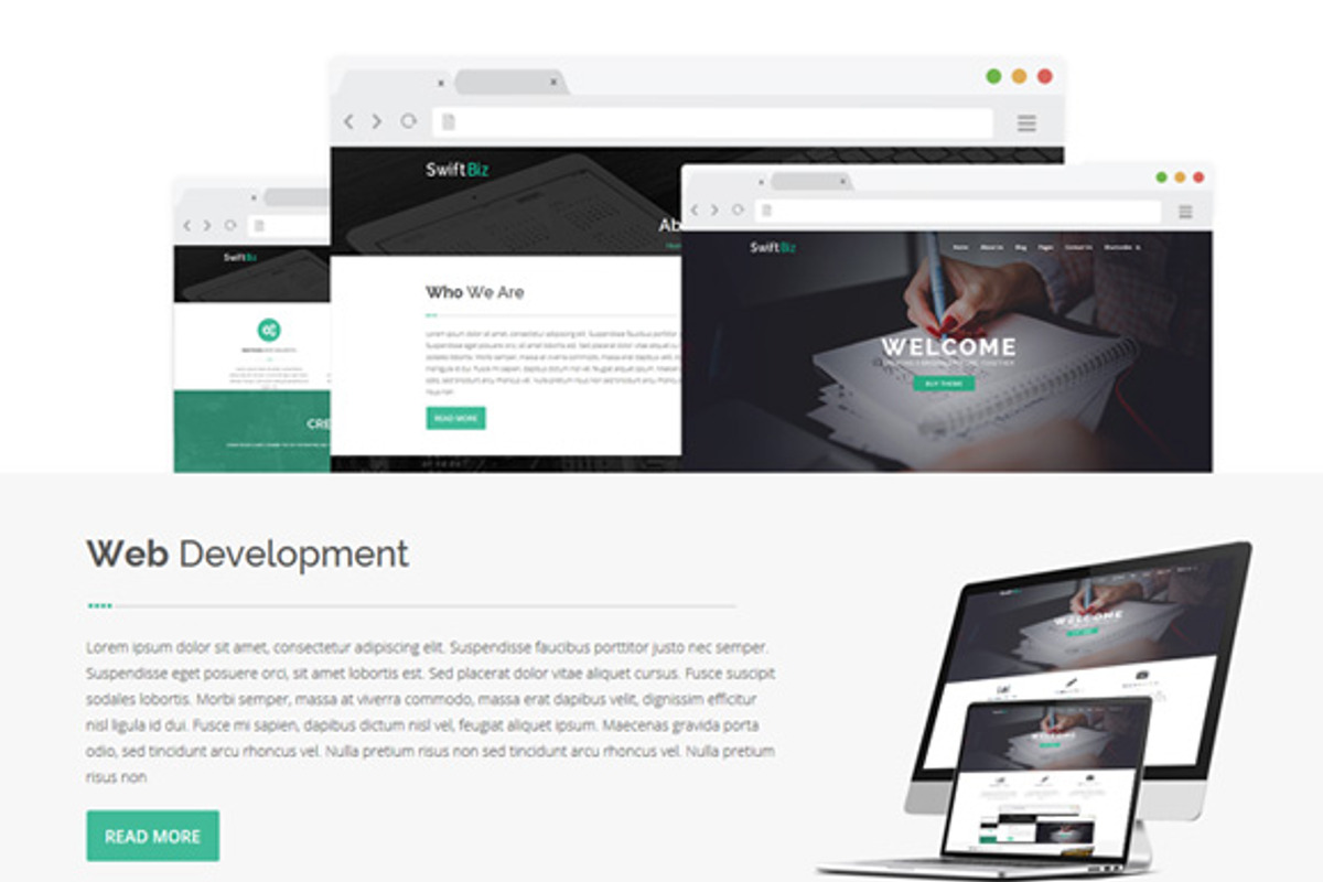 SwiftBiz - Business WordPress Theme, a WordPress Template by SketchThemes (Photo 3 of 3)