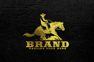 Reining Horse Logo