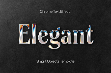 Elegant Metal Chrome Text Effect, a Layer Style Add-On by Design Squad