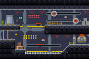 Platformer Game Tile Set 12, an Illustration by pzUH (Thumbnail 3 of 5)