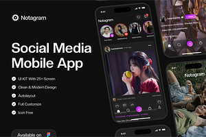Notagram - Social Media UI KIT