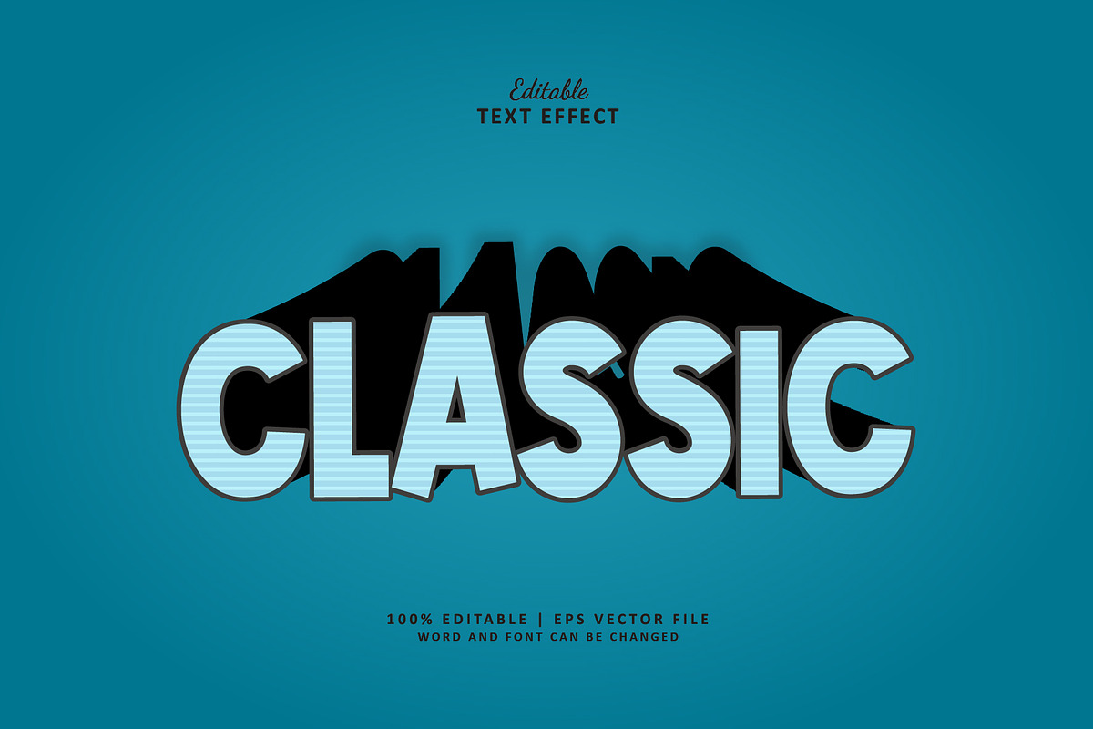 Text Effect Long Shadow Classic, a Layer Style Add-On by Navy Graphic (Photo 1 of 2)