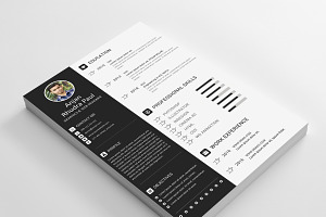 CV / Resume PSD Template