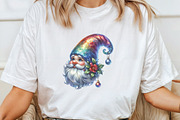 Lridescent Christmas Gnome Clipart, an Illustration by CraftArtStudio (Thumbnail 4 of 6)