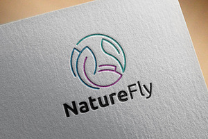 Butterfly Nature Leaf Simple Logo