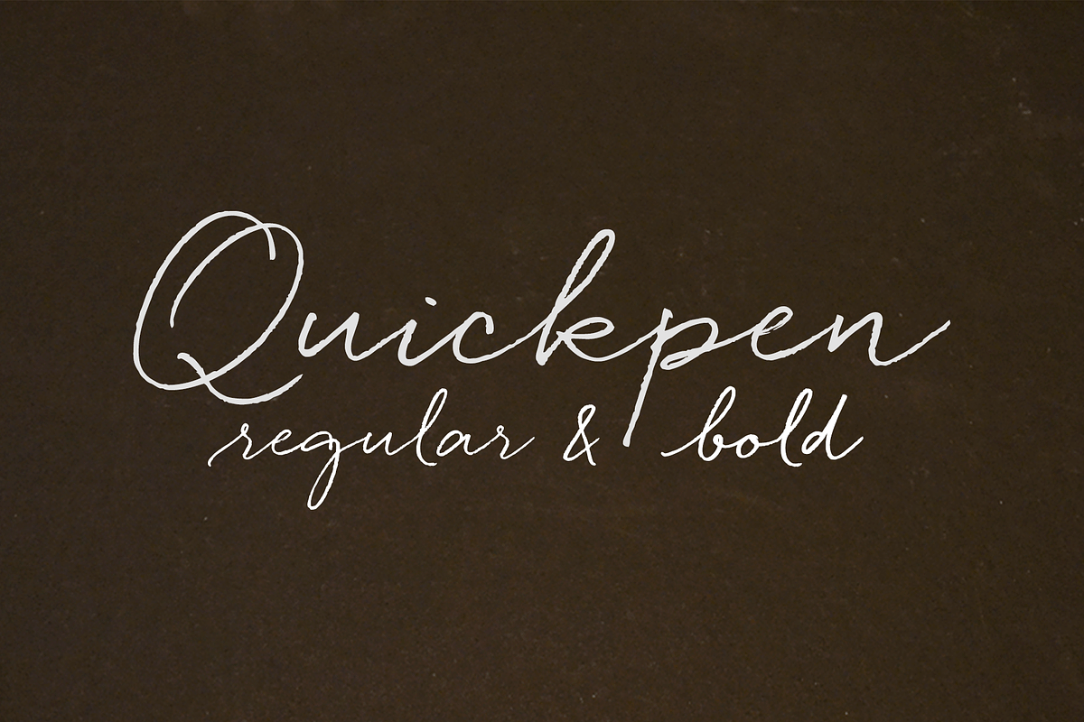 Quickpen Casual Script, a Handwritten Font by Trial by Cupcakes (Photo 1 of 6)