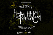 Leathery Typeface, a Font by Fortunes Co (Thumbnail 1 of 5)