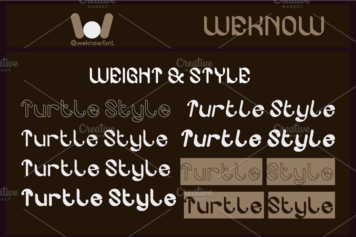 Turtle Style font, a Font by weknow (Photo 7 of 8)