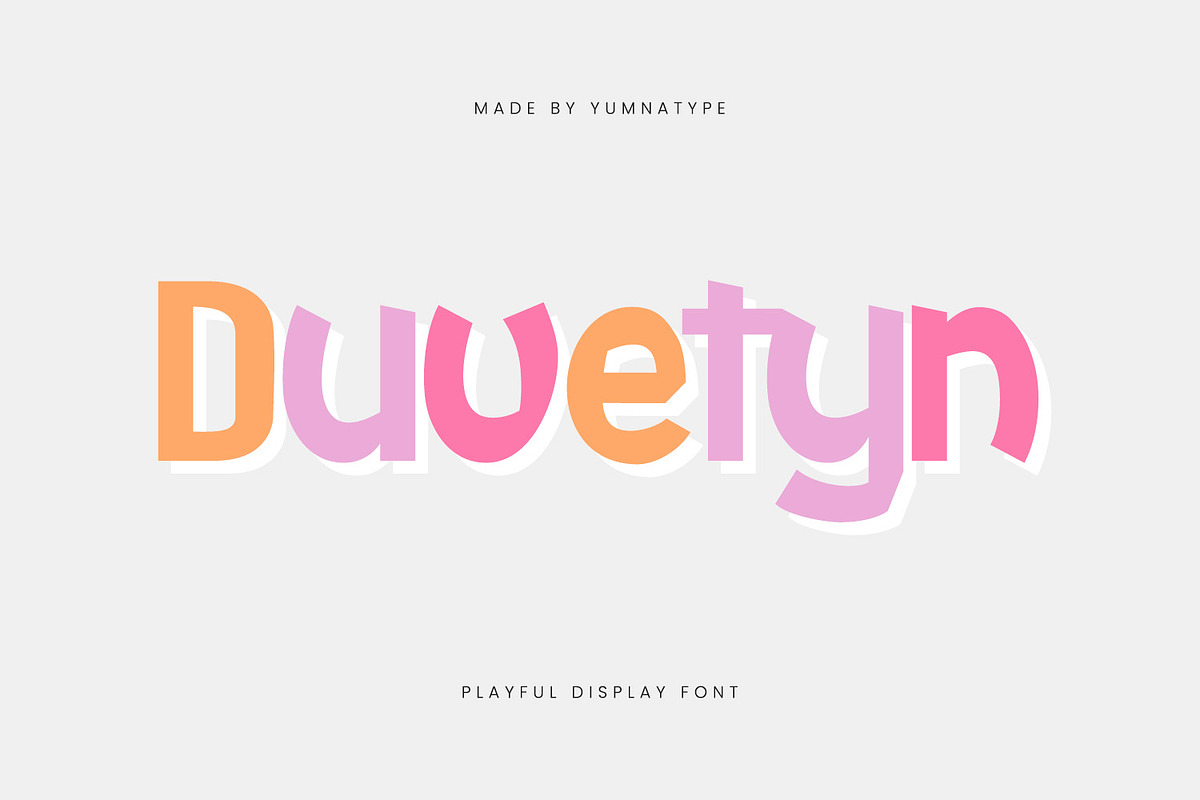 Duvetyn, a Symbol Font by yumnatype (Photo 1 of 10)
