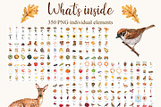 Watercolor Fall Bundle PNG, a Seasonal Illustration by PatternPalette (Thumbnail 2 of 15)