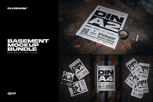 Basement Poster Mockup Bundle