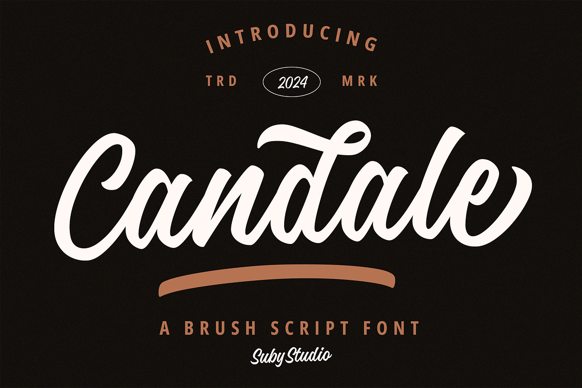 Candale Script, a Script Font by Suby Studio (Photo 1 of 8)