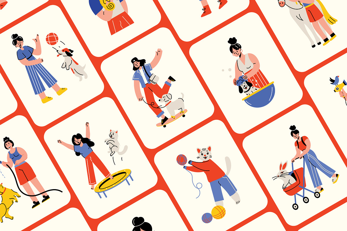 Pet Illustrations Art Set, an Animal Illustration by Vectors Market (Photo 5 of 9)