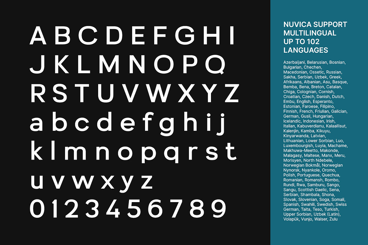 Nuvica, a Sans Serif Font by din-studio.com (Photo 8 of 15)