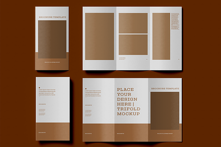Business Trifold Brochure Mockup, an Advertising Mockup by Xtrahive
