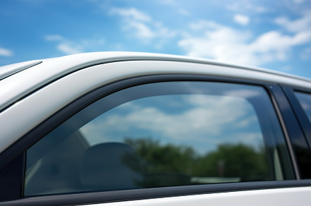 Closeup photo of a new white modern car, a Transportation Photo by AlyaAnd