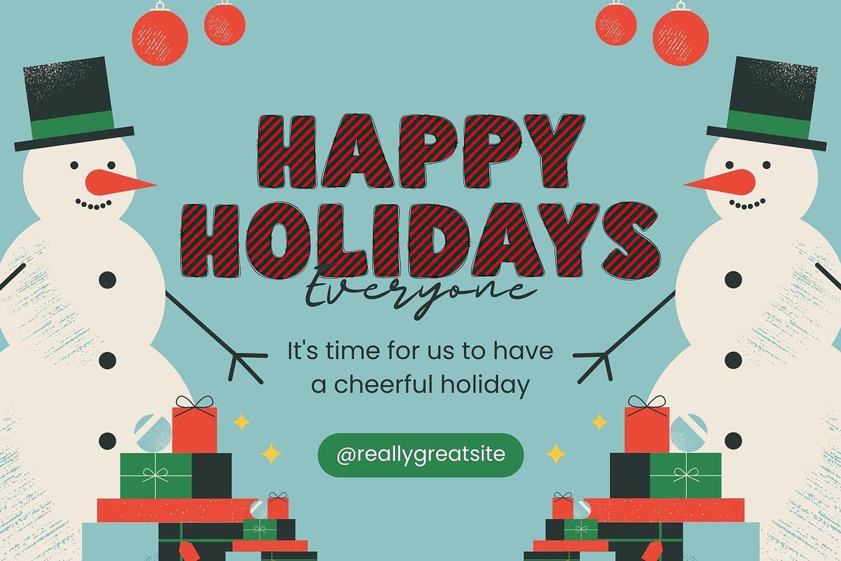 Fox Xmas-V3 Color Font, a Symbol Font by Fox7 By Rattana (Photo 2 of 7)