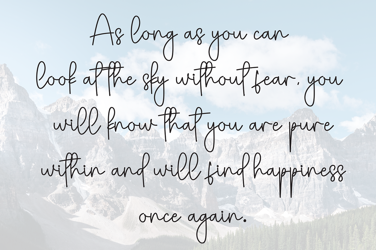 Nothing | Script Font, a Handwritten Font by Scratchones (Photo 6 of 9)