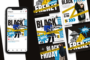 Black Friday Instagram Post Template, a Social Media Template by Artnivora.Std