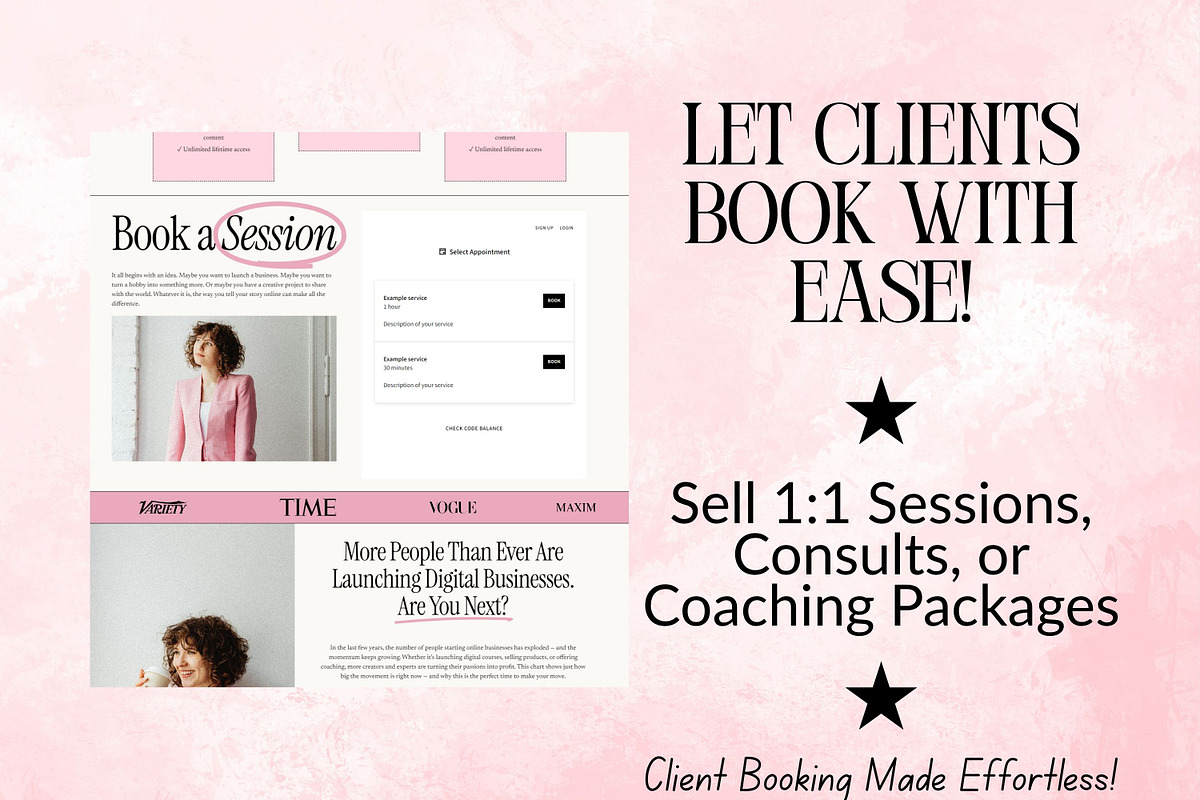 Squarespace Website for Coaches, a Squarespace Template by Sofia Designs (Photo 4 of 8)