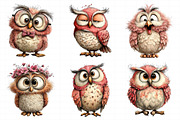 Funny Spring Owl Clipart, an Illustration by Daily.Designs (Thumbnail 5 of 8)