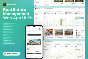 Real Estate Management Web App UI, an UI Kit Template by Lumina_ui_ux202