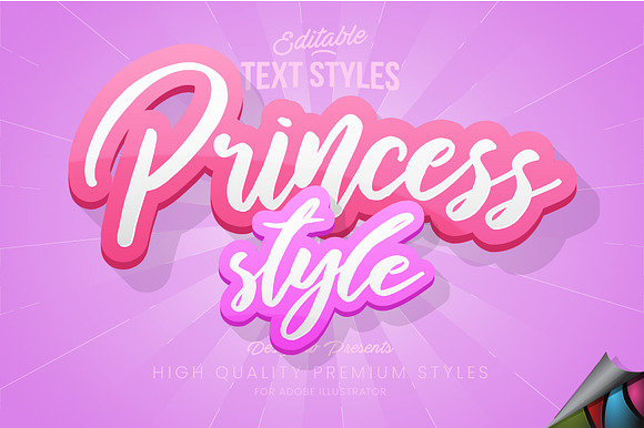 Girls Text Style preview 3