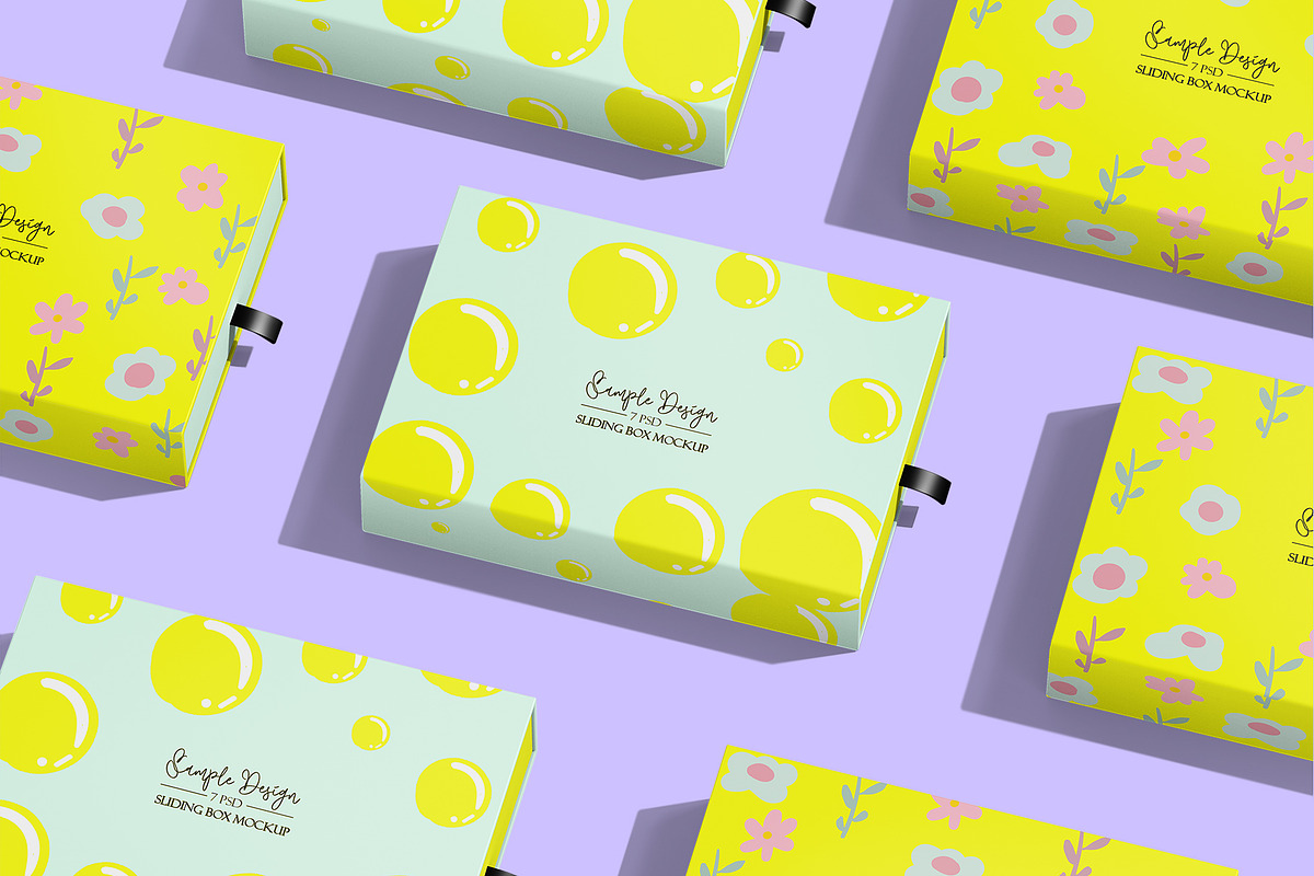Slim Rectangular Drawer Box Mockup, a Packaging Mockup by Sheikhadesign (Photo 12 of 12)